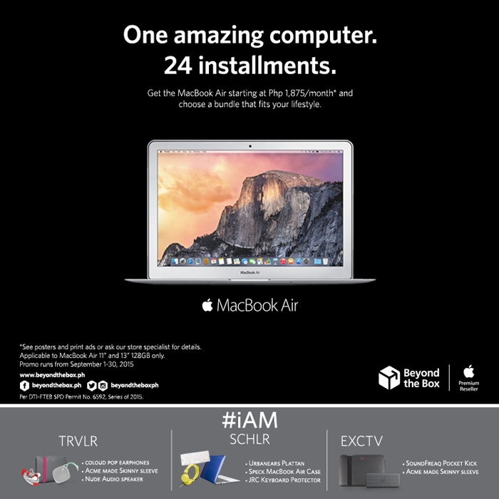 Beyond the Box’s MacBook Air Lifestyle Bundles Now in Zero 24 Installments