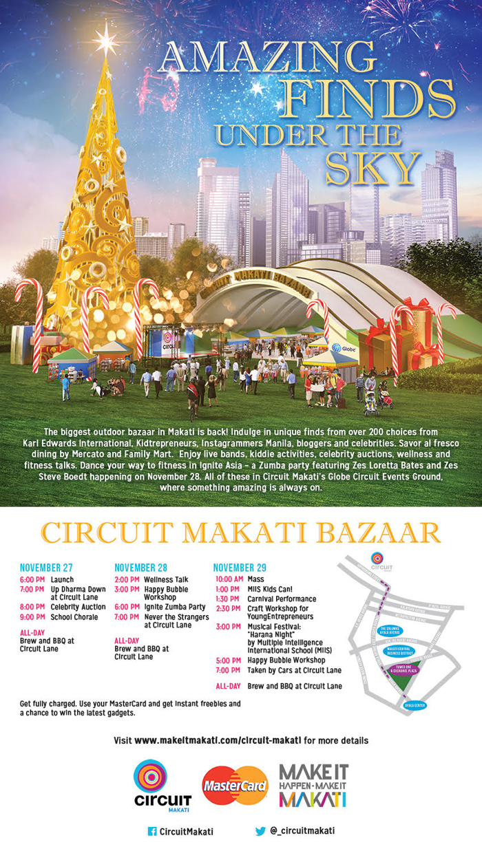 The biggest outdoor holiday bazaar opens at Circuit Makati